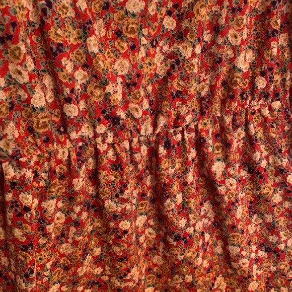 Mind Code Floral Tank Top Flowy Large - Picture 2 of 4